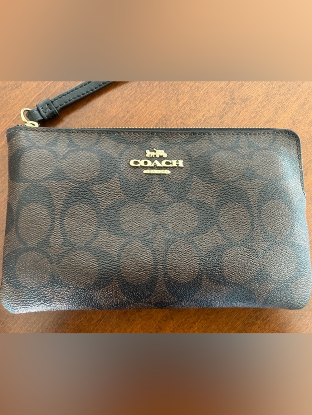 Coach leather Wristlet